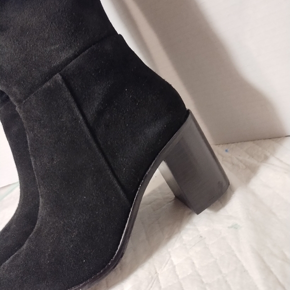 Seychelles (nwot)Gifted Black Suede Over The Knee Women's Boots - Picture 3 of 8
